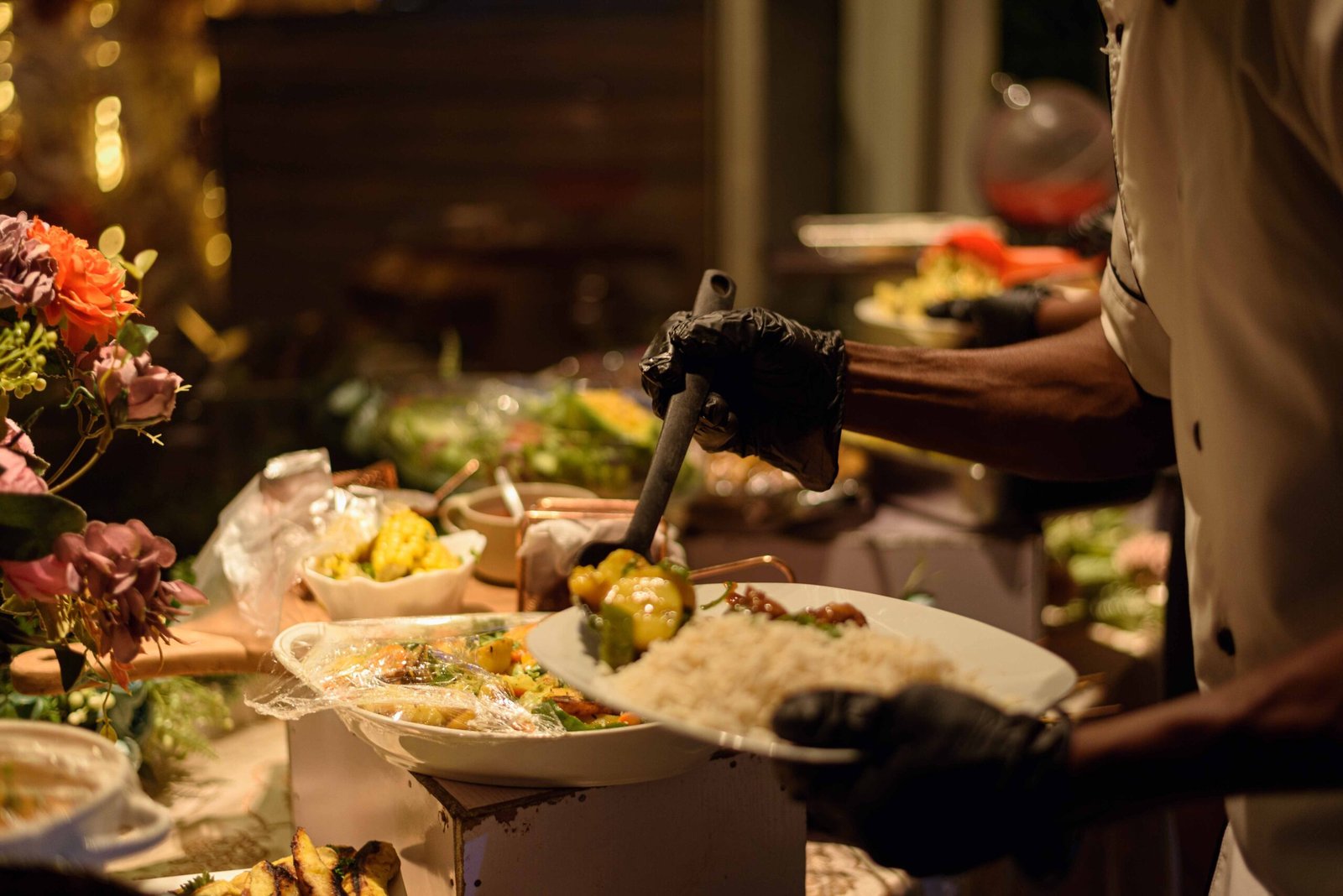 Food stalls at the festival